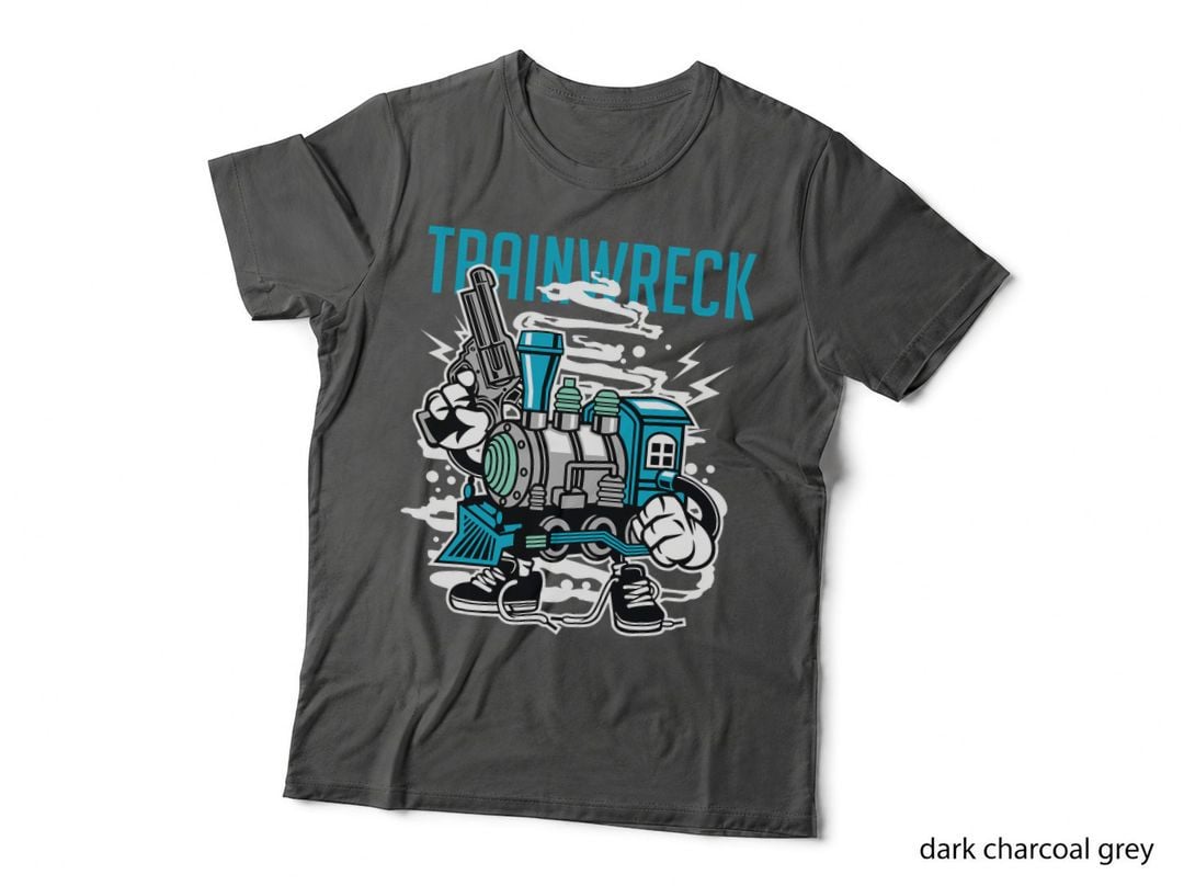 Weed Strain Cartoon Characters, Trainwreck T-Shirt