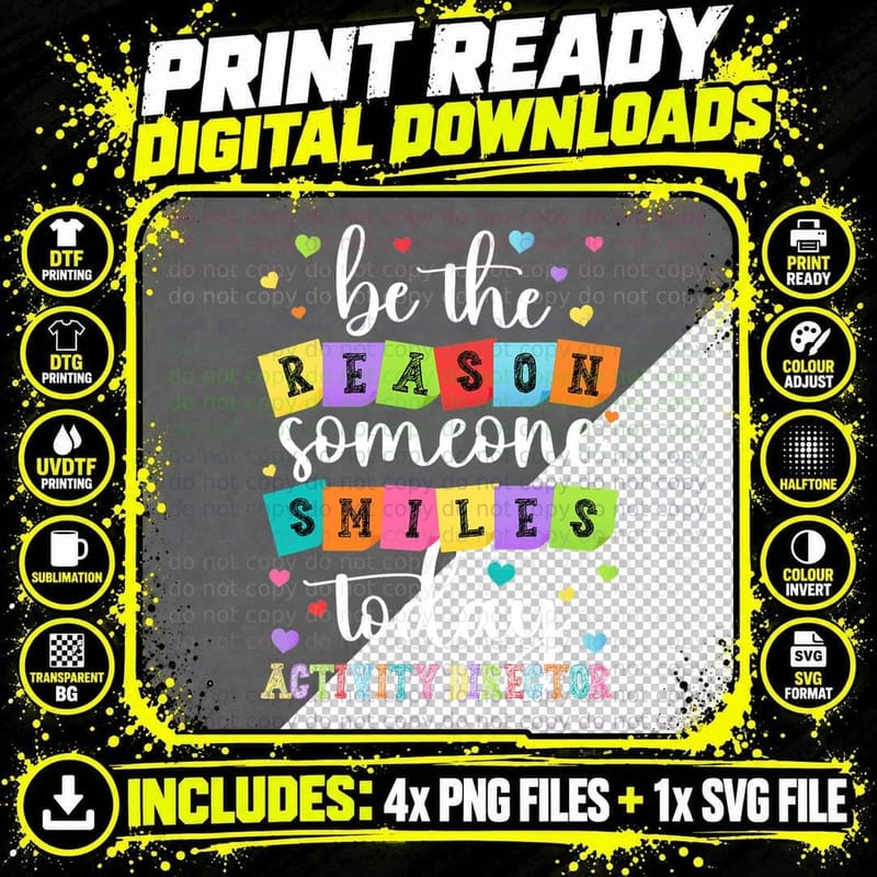 Activity Director Appreciation Activity Coordinator Png SVG Digital Bundle