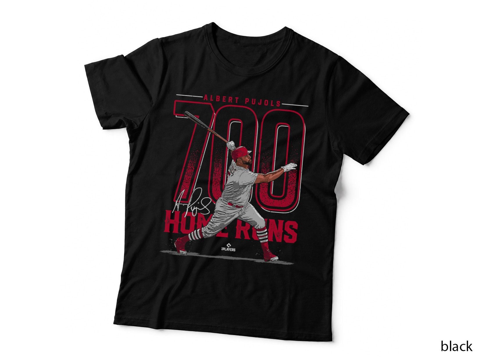Albert Pujols 700 Home Runs Albert Pujols St Louis MLBPA T-Shirt