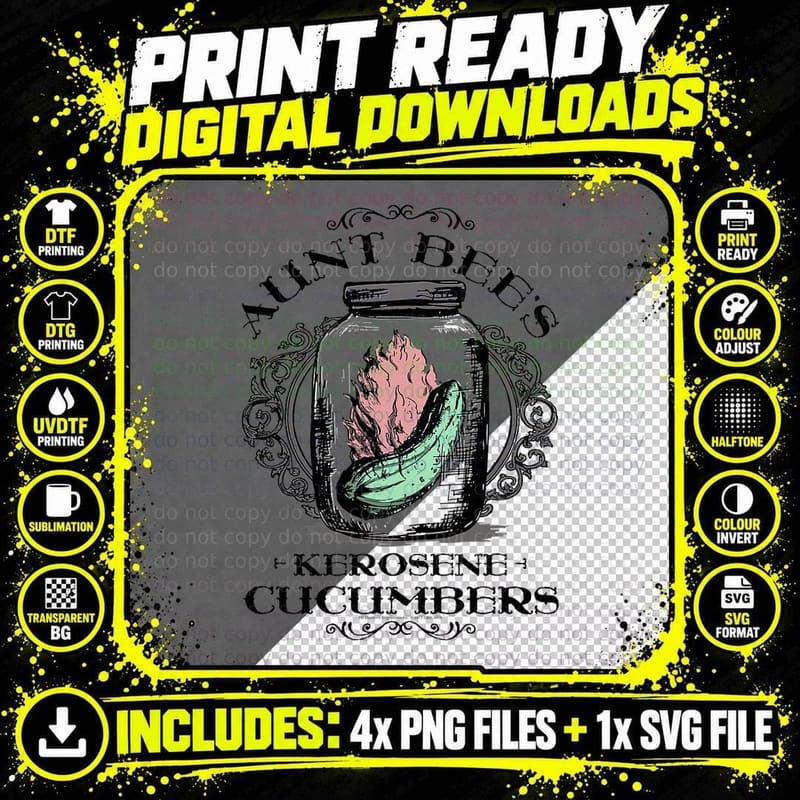 Andy Griffith Show Kerosene Cucumbers T-Shirt Png SVG Digital Bundle