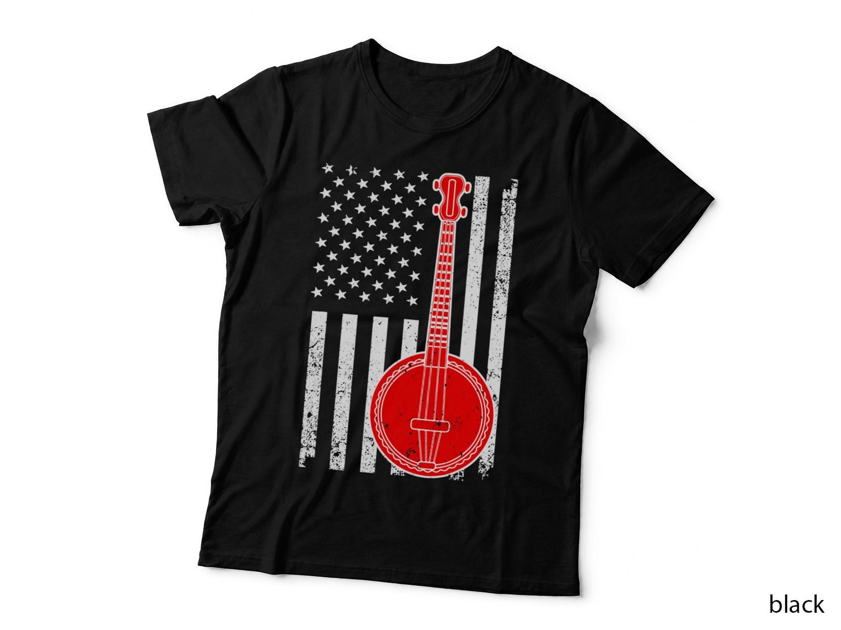Cool Banjo Design for Men Women Kids Bluegrass Banjo Player T-Shirt