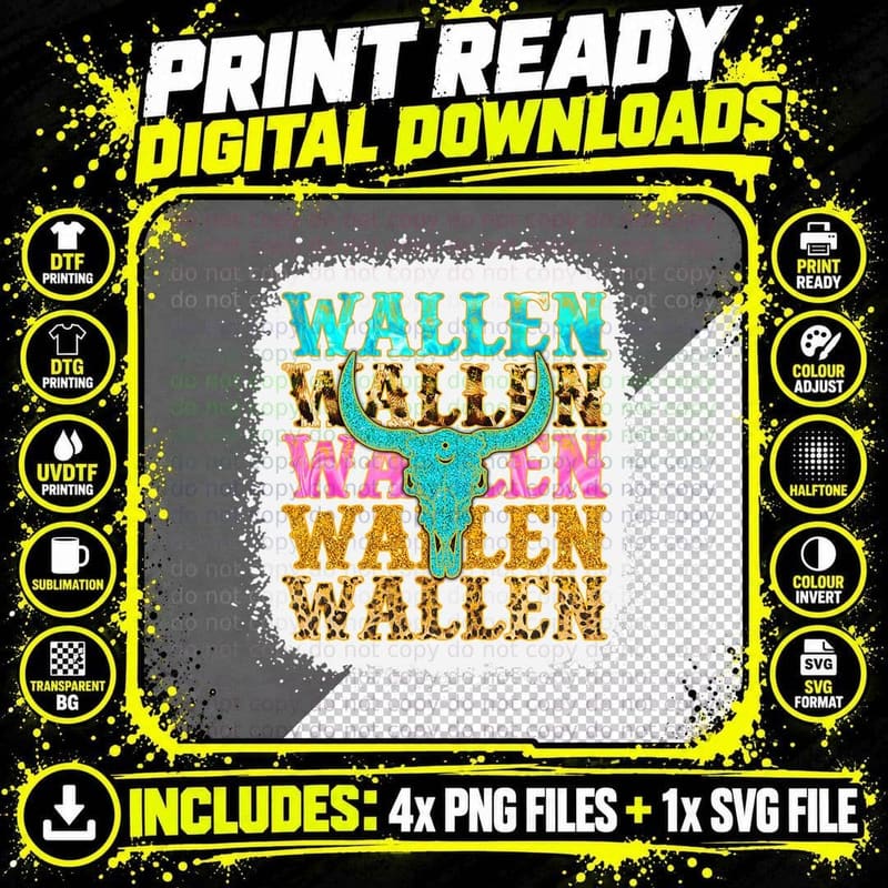 Cute Wallen Shirt Merch Outfit T-Shirt Png SVG Digital Bundle