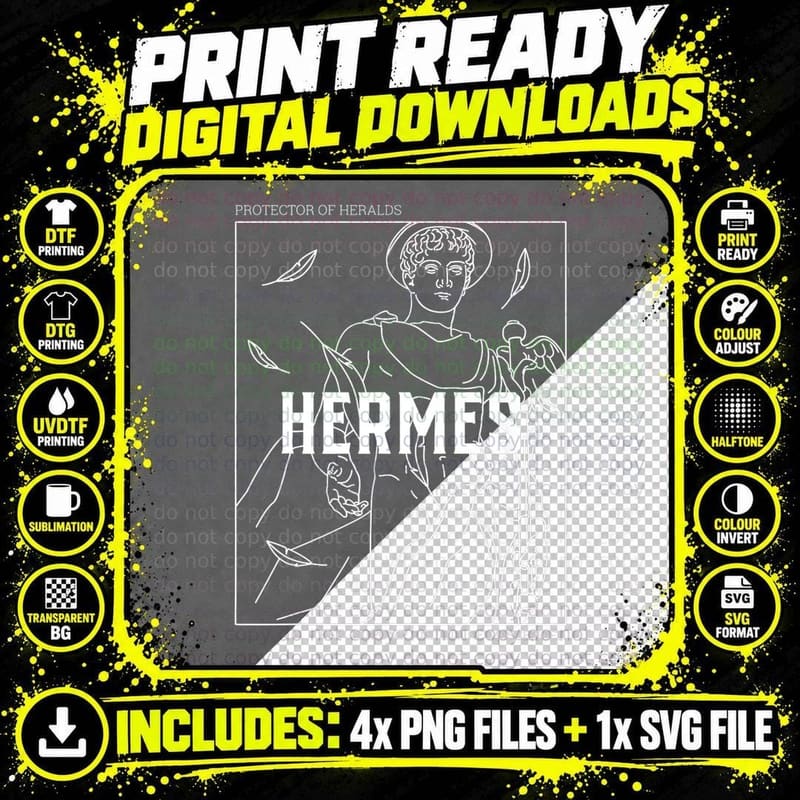 Greek Mythology Hermes Messenger of the Gods T-Shirt Png SVG Digital Bundle