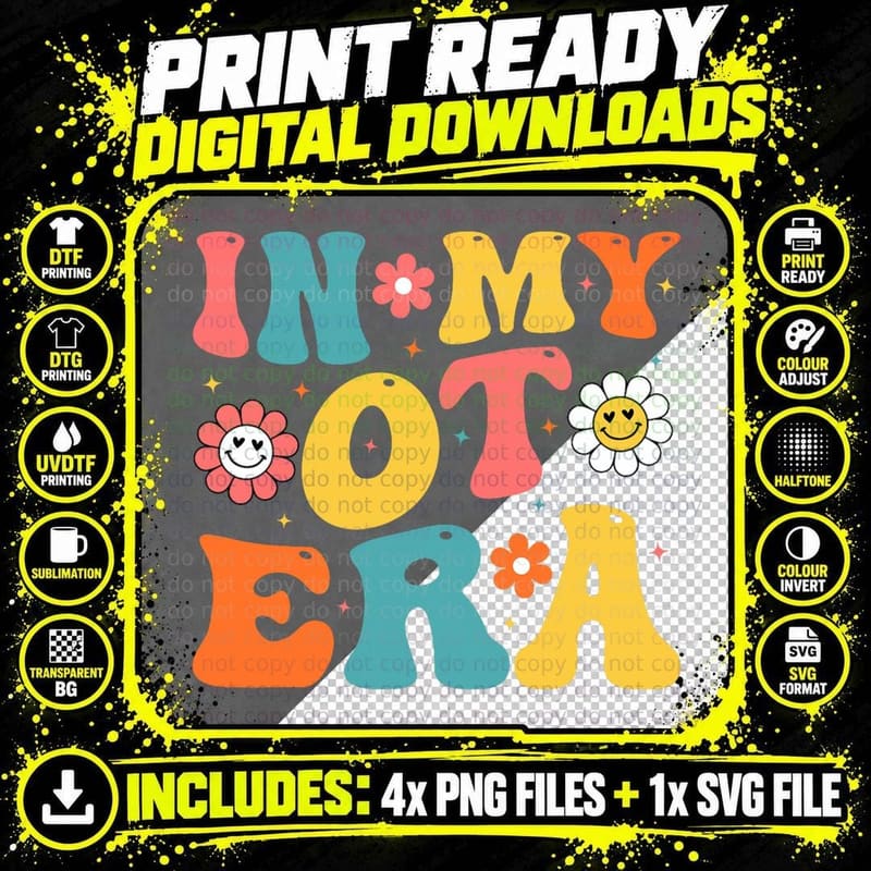 In My OT Era in My Occupational Therapy Era OT Therapist Png SVG Digital Bundle