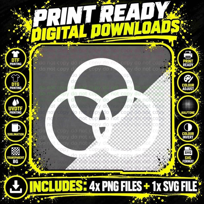 John Bonham Symbol T-Shirt Png SVG Digital Bundle
