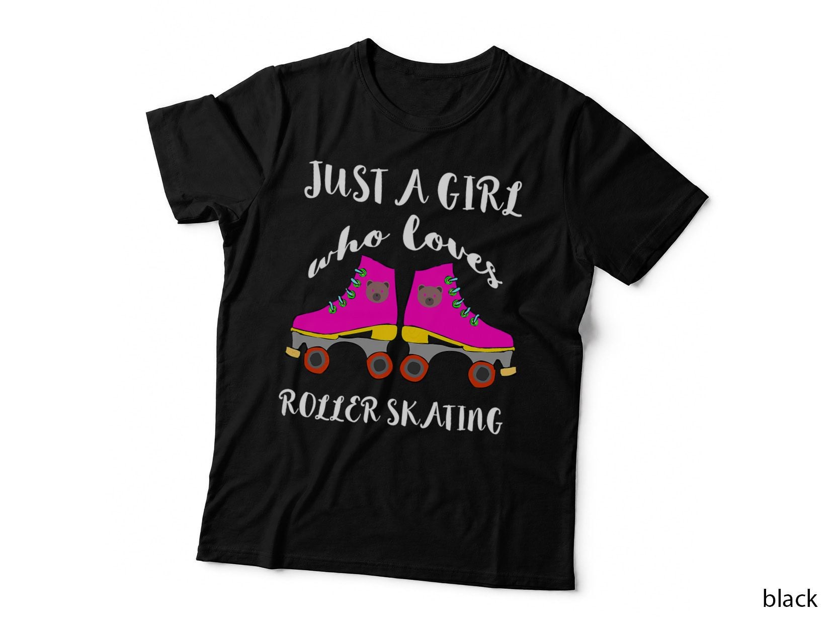 Just a Girl Who Loves Roller Skating Roller Skates Skaters T-Shirt