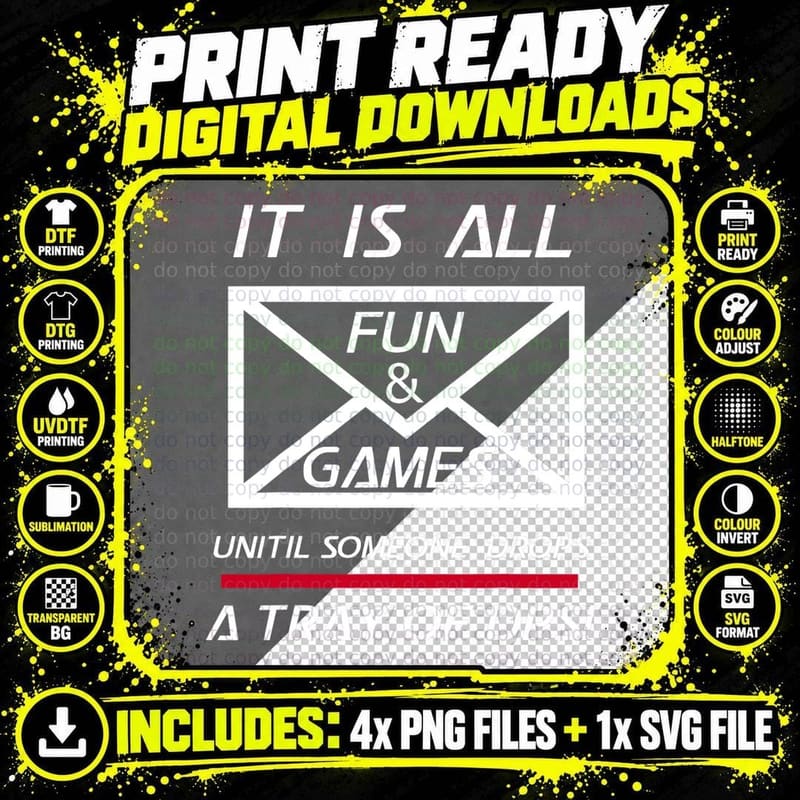 Proud Postal Worker Shirt All Fun and Games Tray of DPS Png SVG Digital Bundle