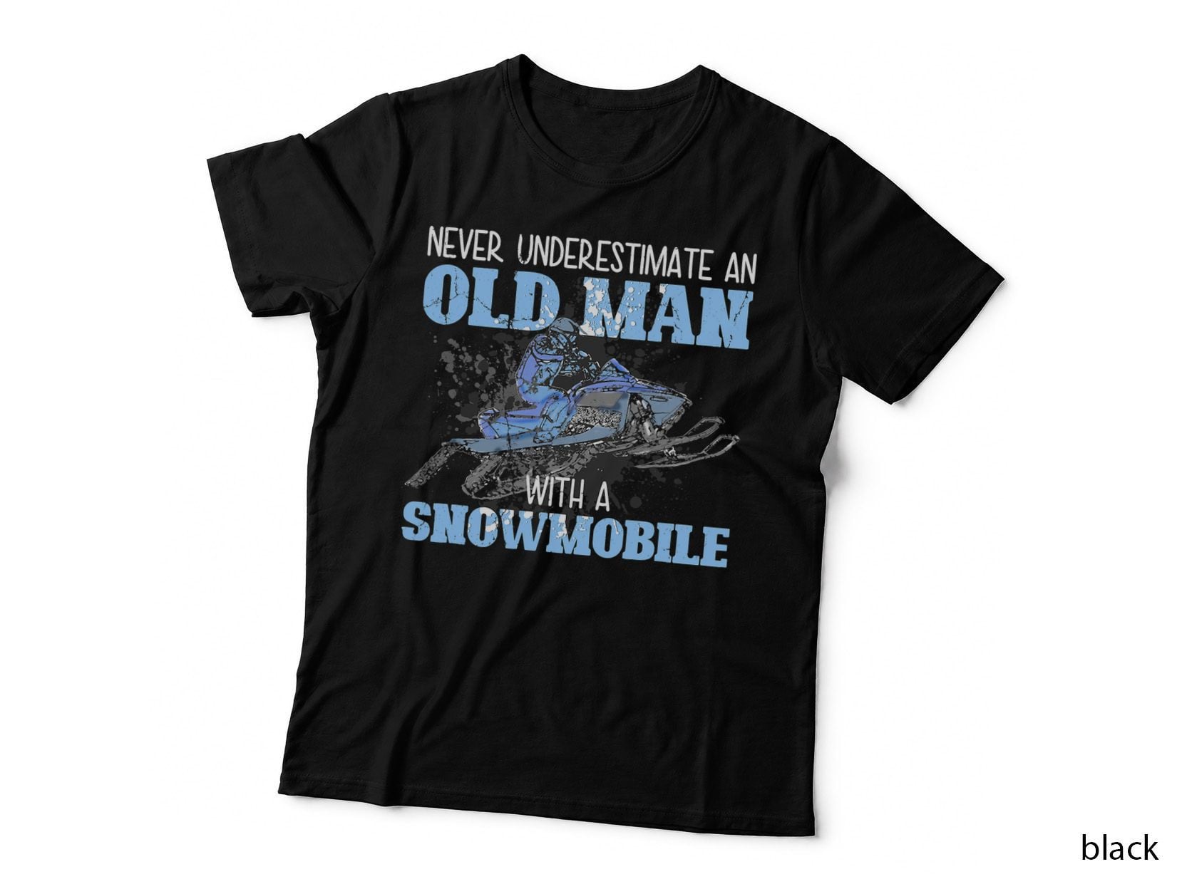 Snowmobile Gear Old Man Beard Snowmobile Helmet Snowmobiles T-Shirt