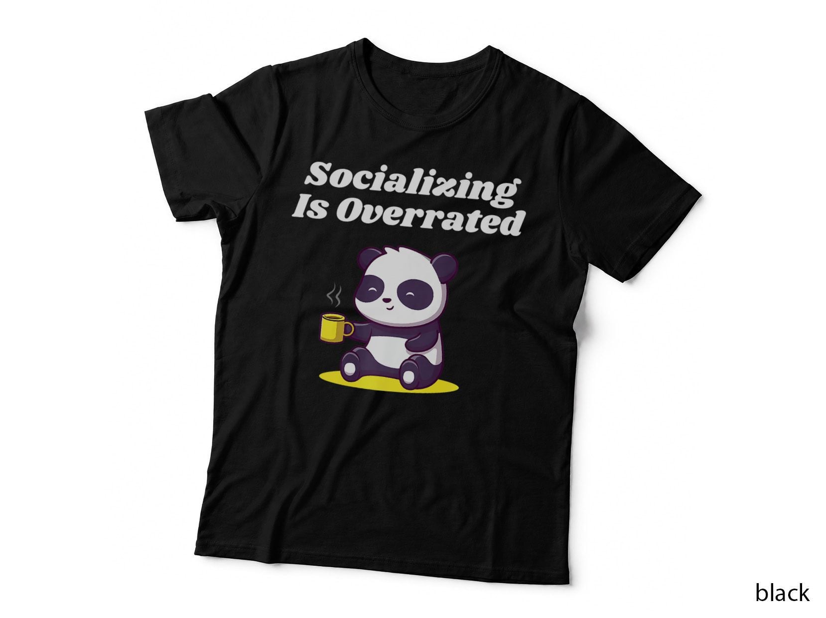 Socializing Is Overrated Introvert T-Shirt, Funny Great Tee