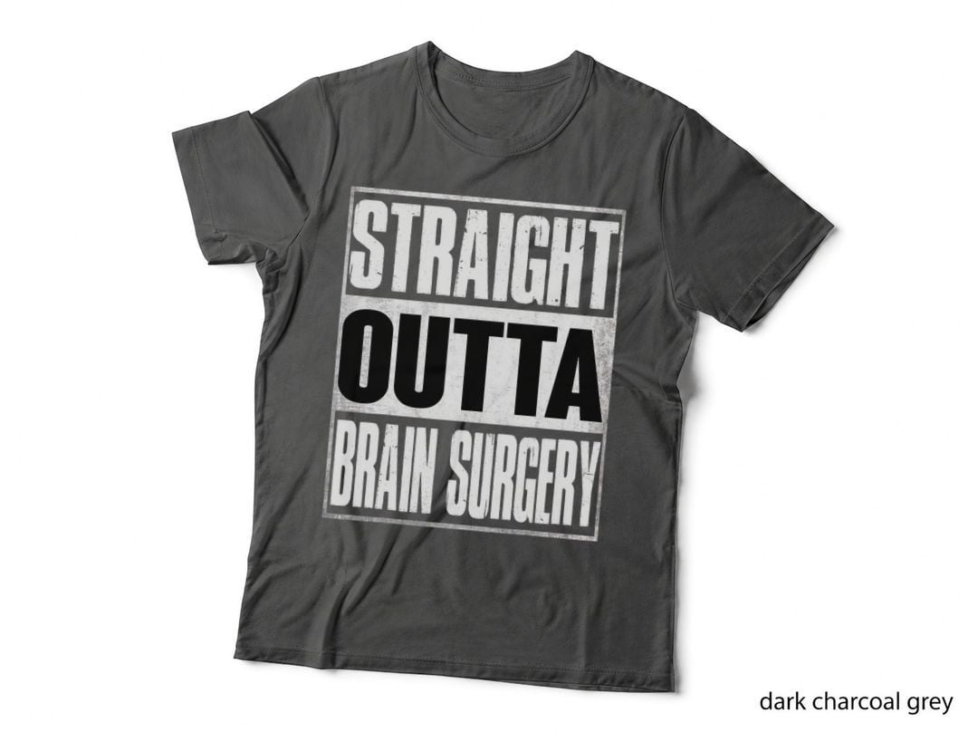 Straight Outta Brain Surgery Shirt Hospital Recovery Gifts T-Shirt