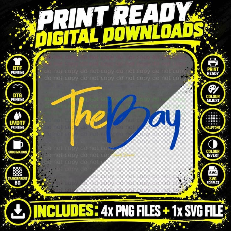 The Bay Warriors Inspired Custom Tee Png SVG Digital Bundle