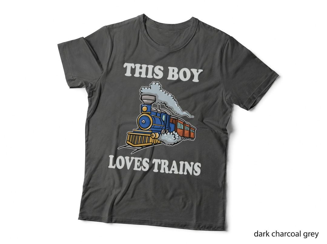 This Boy Loves Trains Gift Train Wagon Lover Gifts T-Shirt