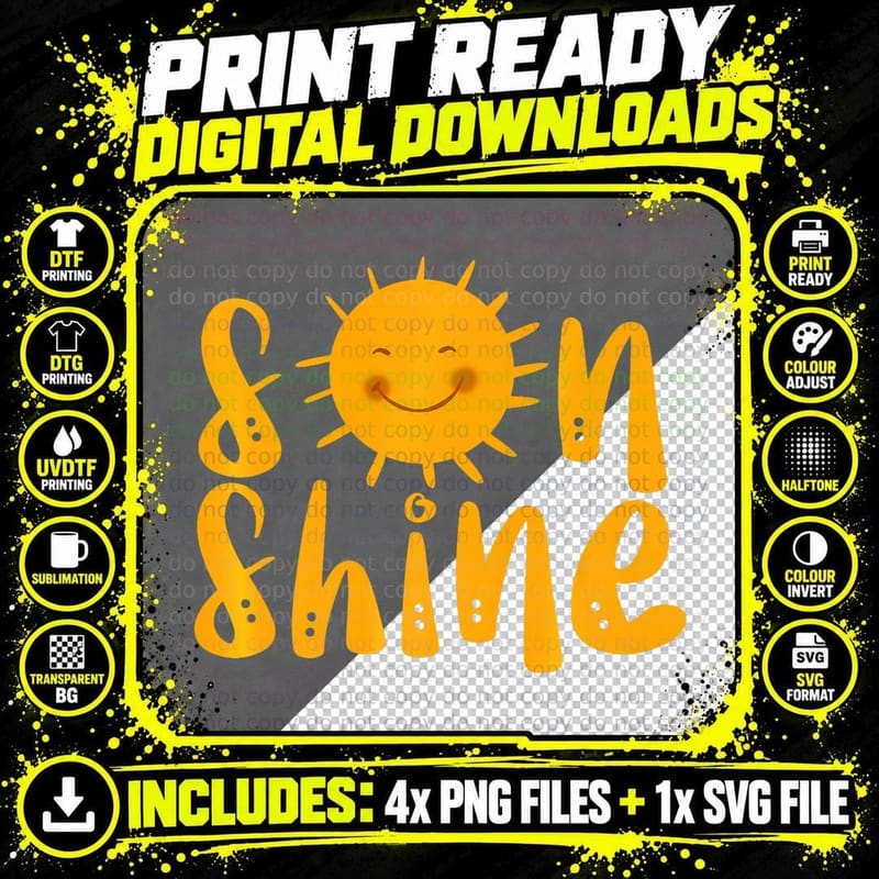 You Are My Sonshine Mommy and Me Toddler Parent Matching Png SVG Digital Bundle
