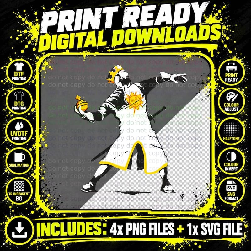 Banksy Python 1-2-5 Essential T-Shirt Png SVG Digital Bundle