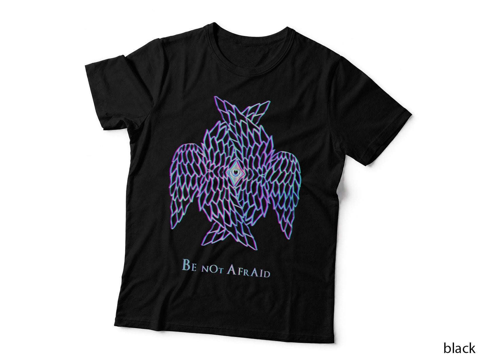 Biblically Accurate Angel Psychedelic Seraph Be Not Afraid T-Shirt