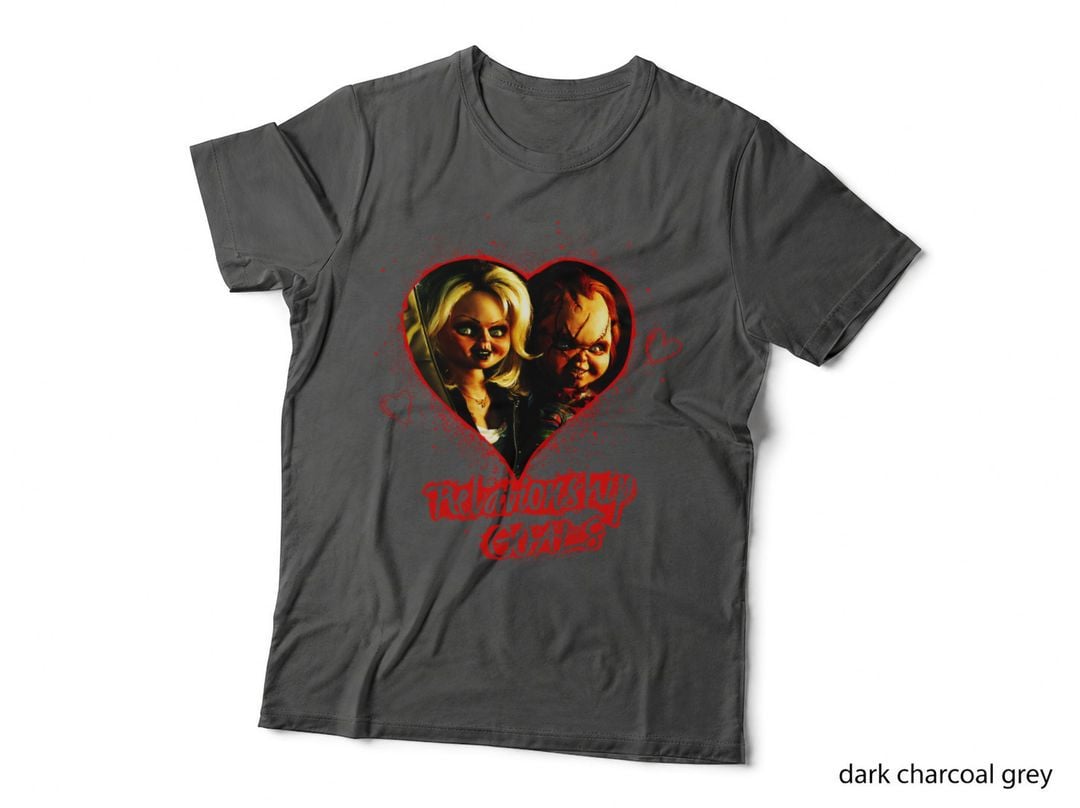 Child's Play Chucky and Tiffany Relationship Goals Short Sleeve T-Shirt