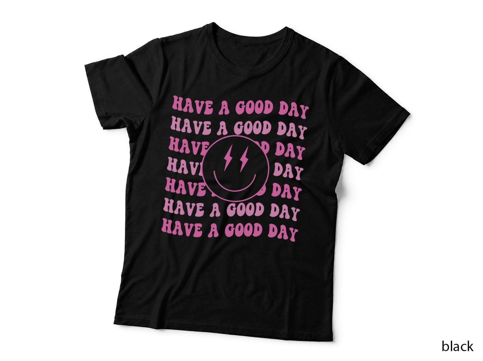 Have a Good Day Pink Smile Face Preppy Aesthetic Trendy T-Shirt