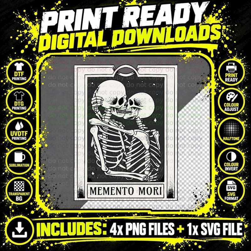 Latin Quote Memento Mori Design for a Stoic Philosopher Png SVG Digital Bundle