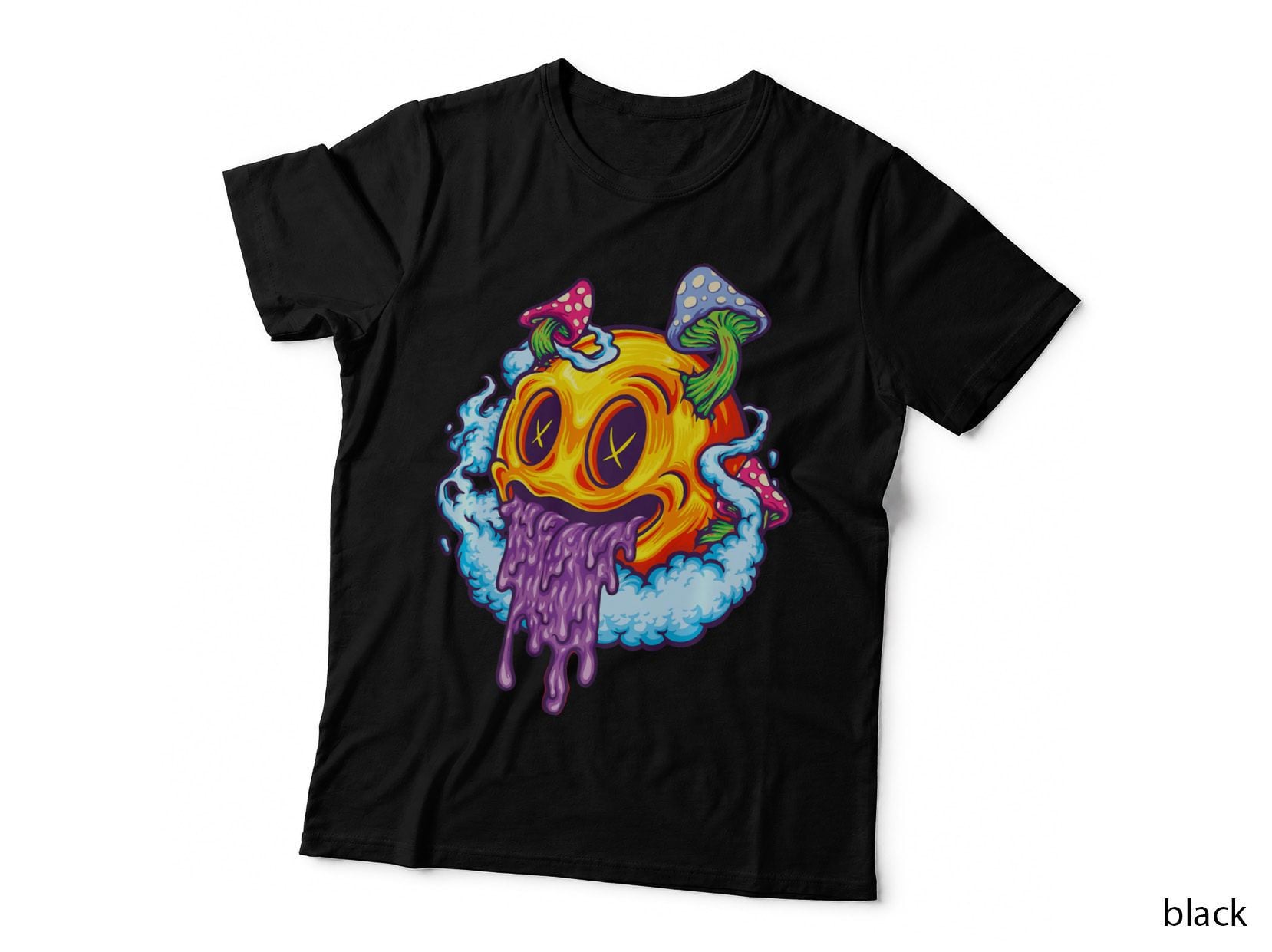 Magic Psychedelic Shrooms, Psychedelic Trippy Colorful Art T-Shirt