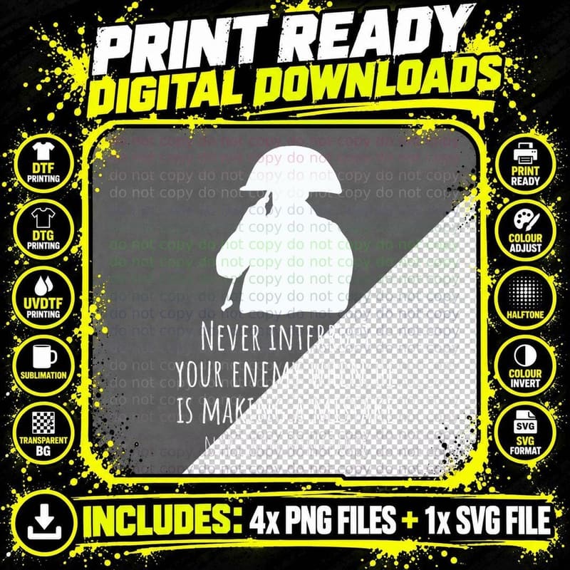 Napoleon Bonaparte Quote History Never Interrupt Your Png SVG Digital Bundle