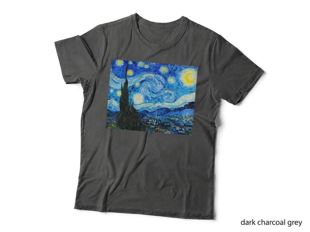 Starry Night Tshirt, Van Gogh Tee, Starry Night Lover T-Shirt