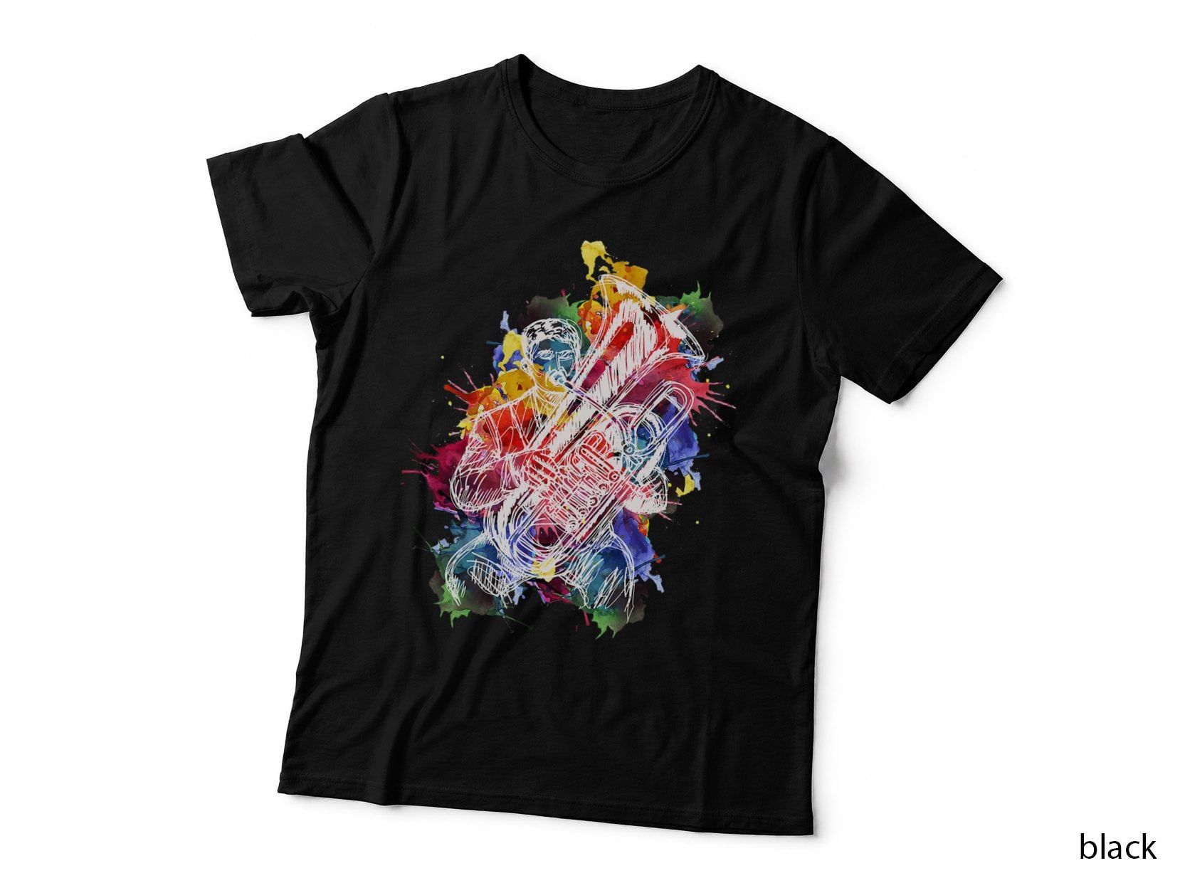 Tuba T-Shirt Player Tshirt Musician Tee Gift Instrument Art