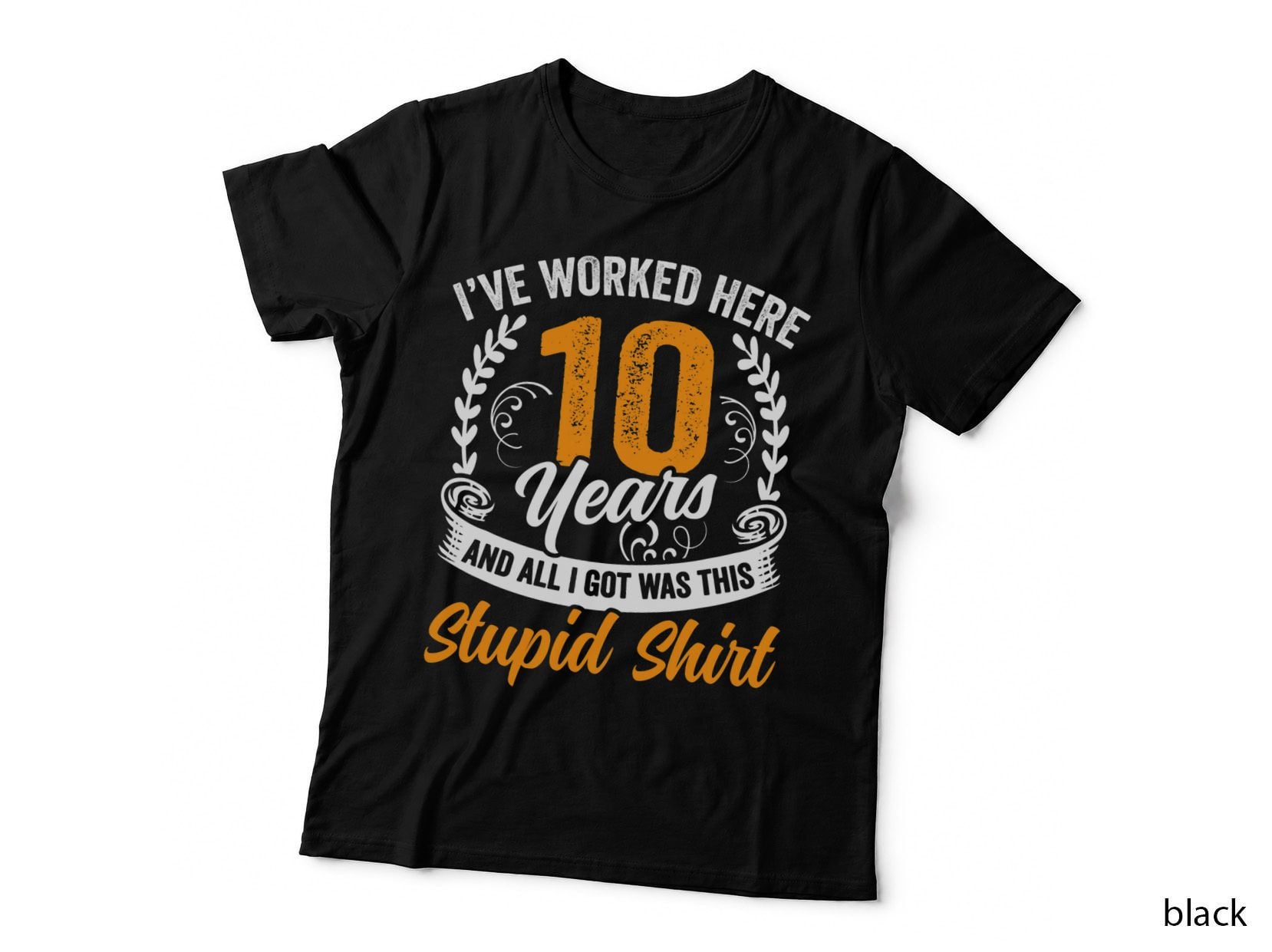10 Years of Service Aninversary 10 Year Employment T-Shirt