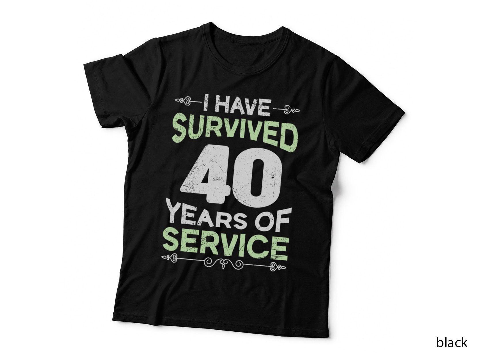 40 Years of Work Service Anniversary 40 Years T-Shirt