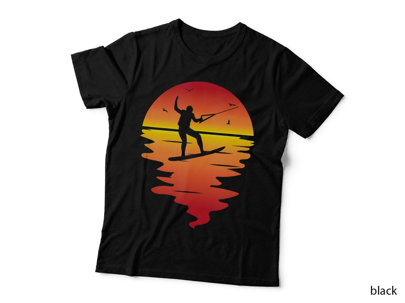 Cool Sunset, Wakeboarding Graphic for Wakeboard Lovers T-Shirt