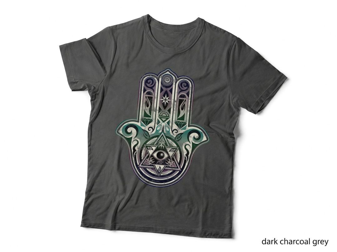 Hamsa Hand, All Seeing Eye, Lucky Charms, Fortune, Fatima T-Shirt