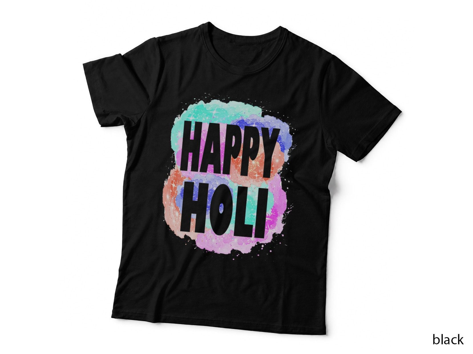 Happy Holi Festival Outfit for Women Kids Men Family Colors T-Shirt
