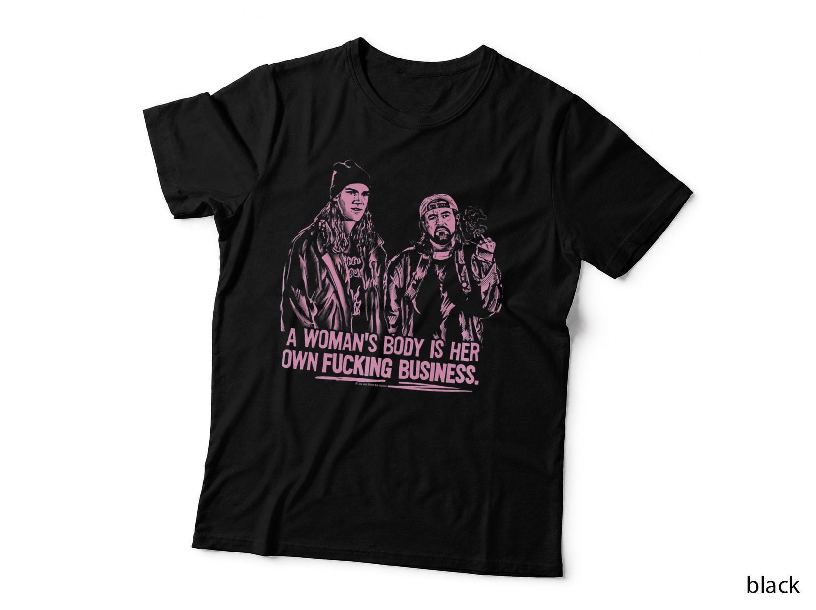 Jay and Silent Bob a Woman's Body Is T-Shirt
