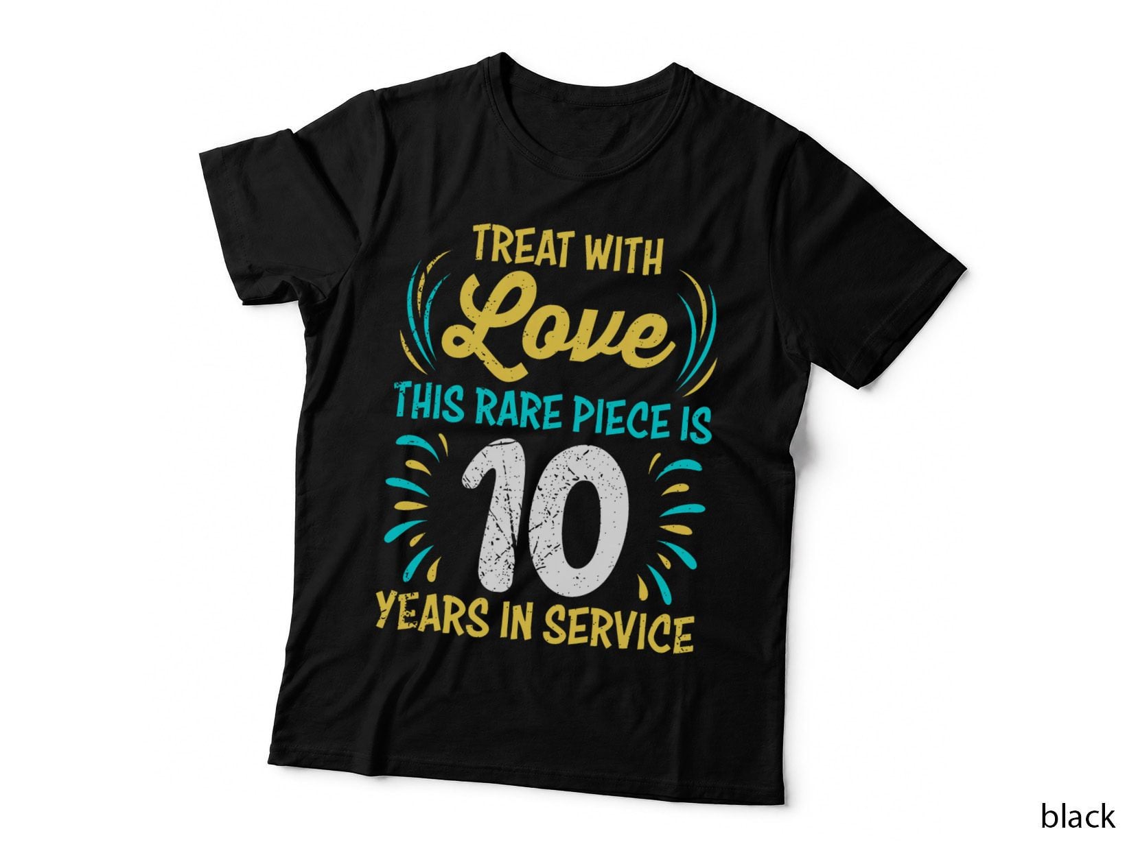 Jubilee Treat with Love 10 Years in Service Colleague T-Shirt