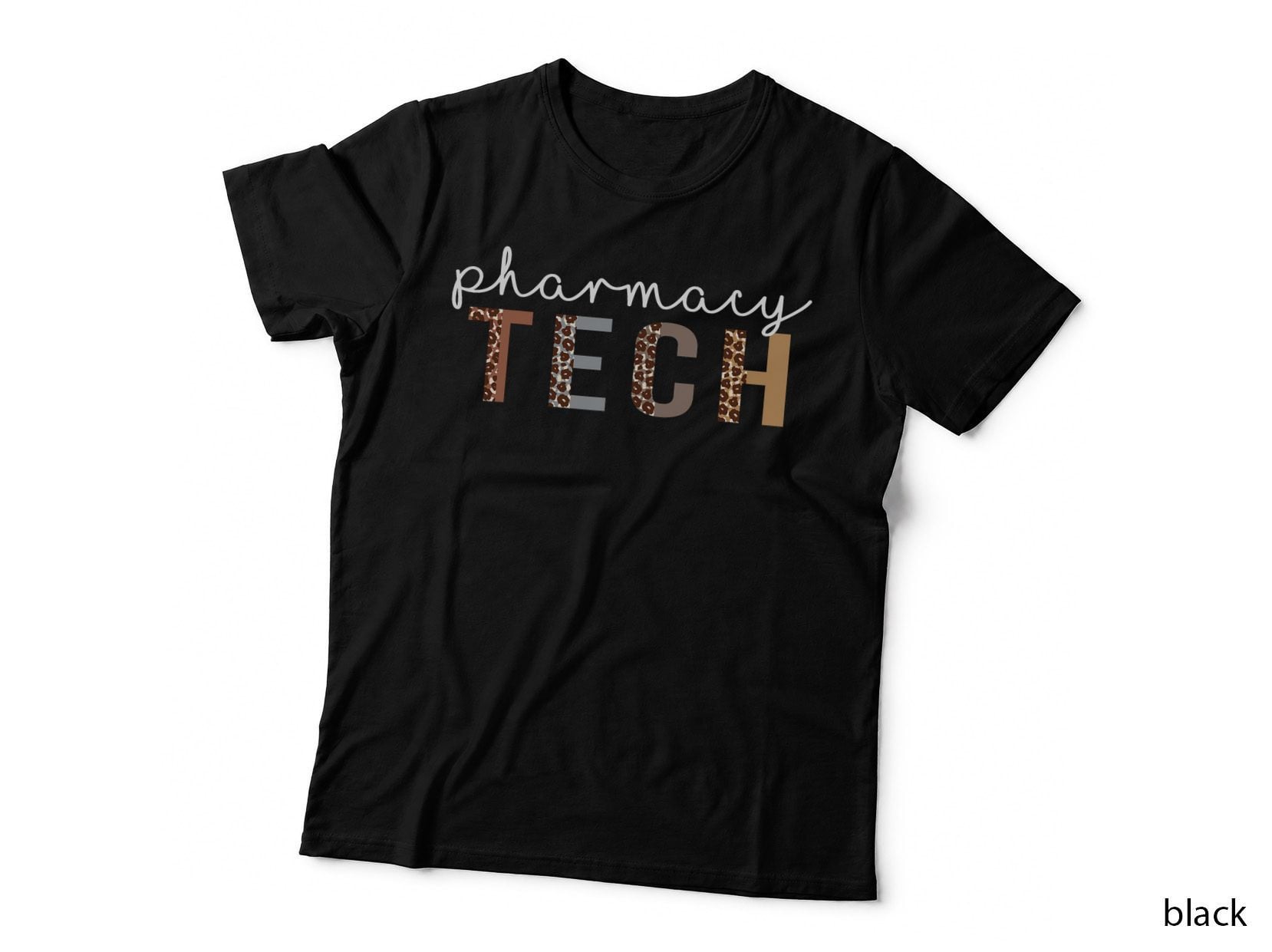 Leopard Pharmacy Tech Appreciation Healthcare Workers T-Shirt