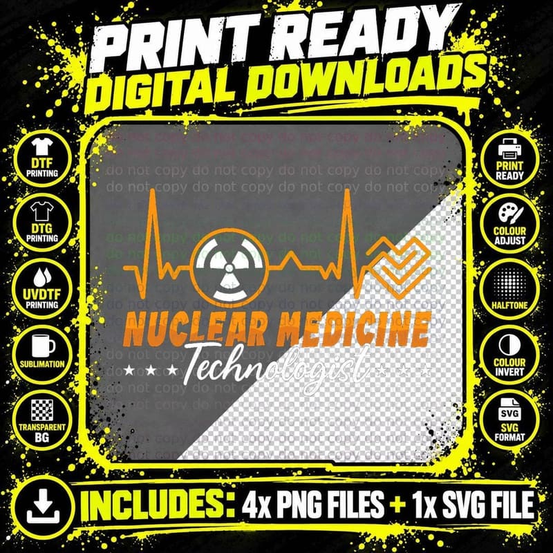 Nuclear Medicine Technologist Xray Tech Rad Techs Png SVG Digital Bundle