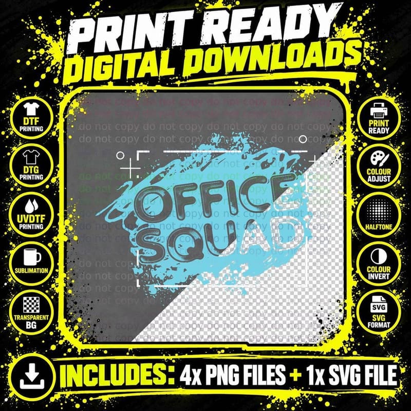Office Squad Secretary Boss Business Receptionist Png SVG Digital Bundle