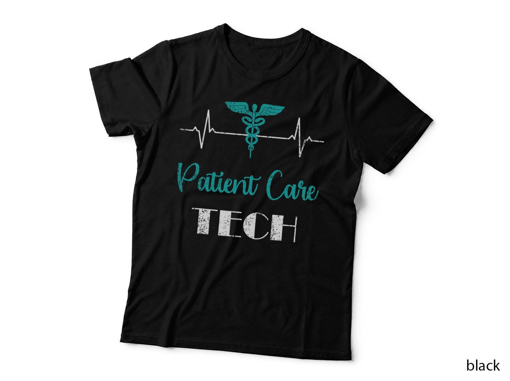 Patient Care Technician Patient Care Tech Heartbeat T-Shirt