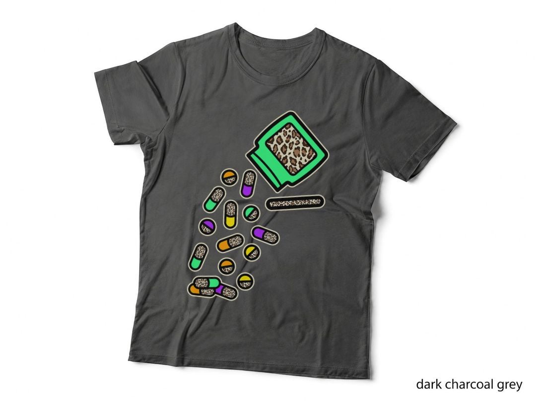 Pharmacist Leopard Pharmacy Tech Pills Healthcare T-Shirt