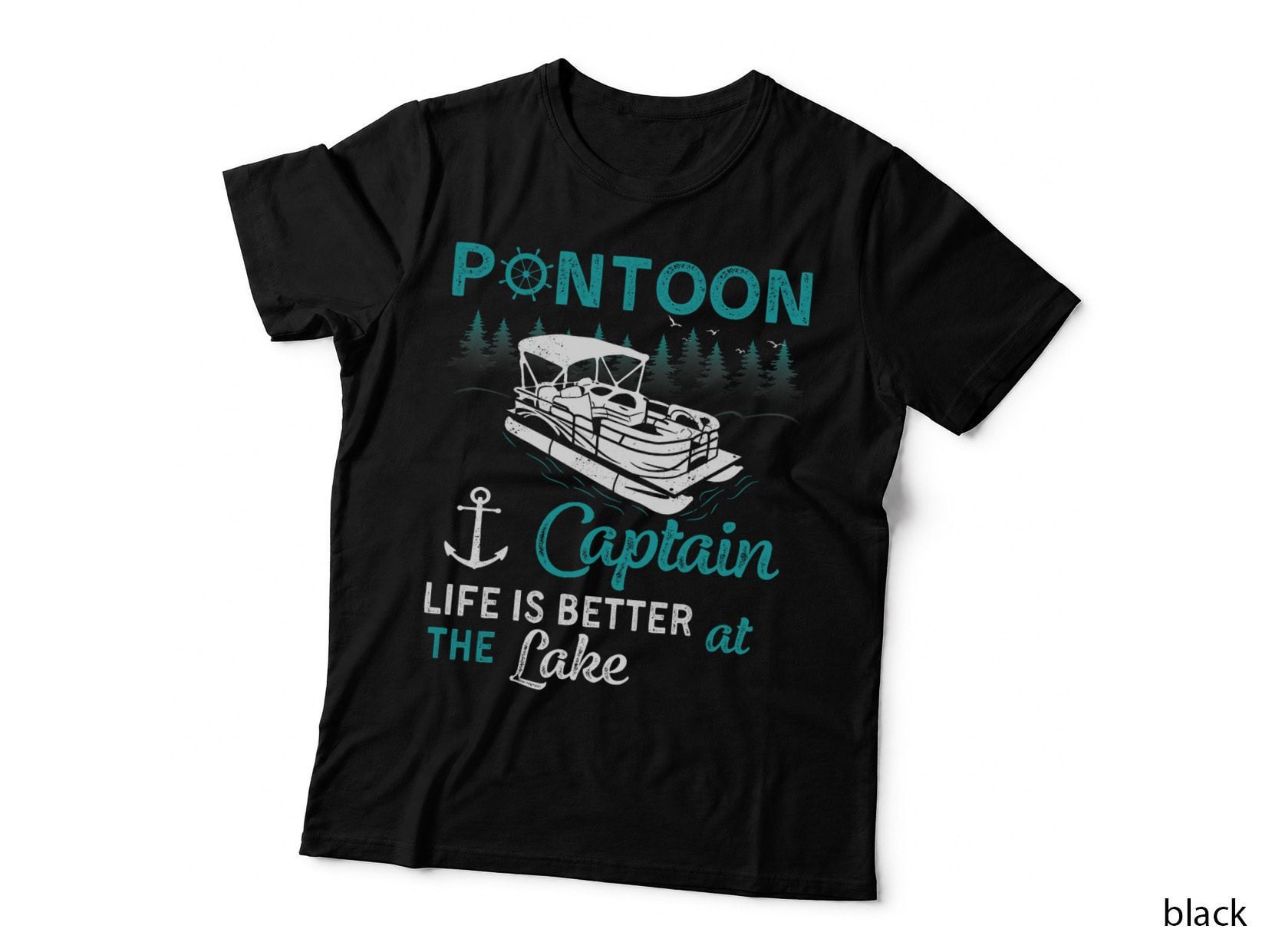 Pontoon Captain Life Is Better at the Lake Pontoon Boat T-Shirt