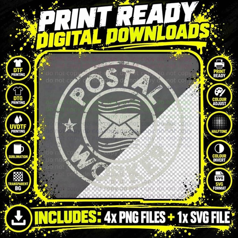 Postal Worker Delivery Service Post Office World Post Png SVG Digital Bundle