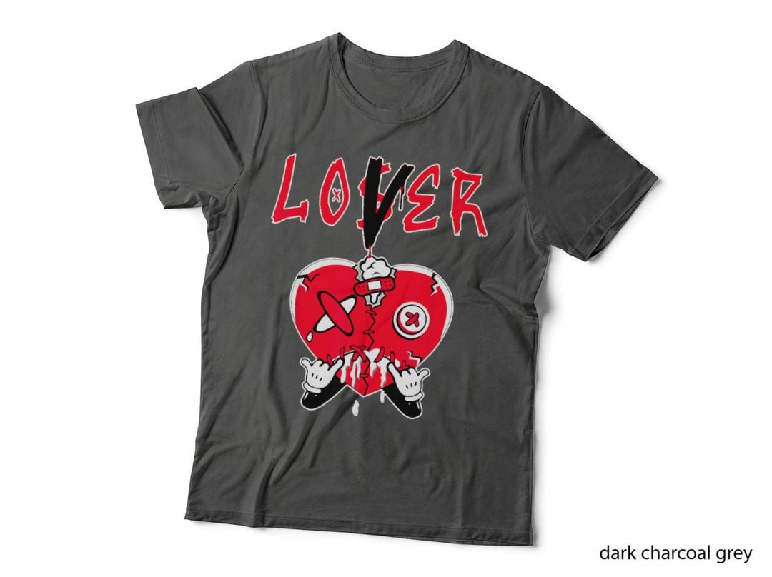 Racer Red 5s Tee to Match Loser Lover Heart 5 Racer Red T-Shirt