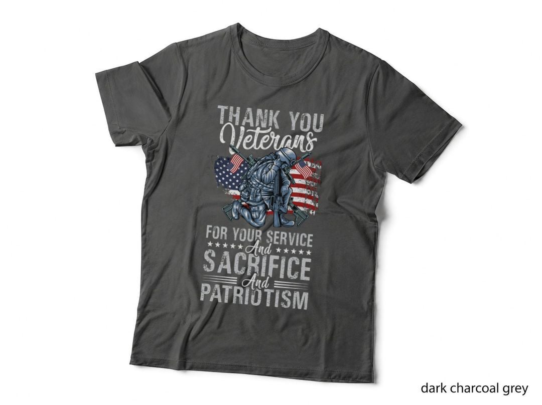 Thank You Veterans for Your Service and Sacrifice and Patrio T-Shirt
