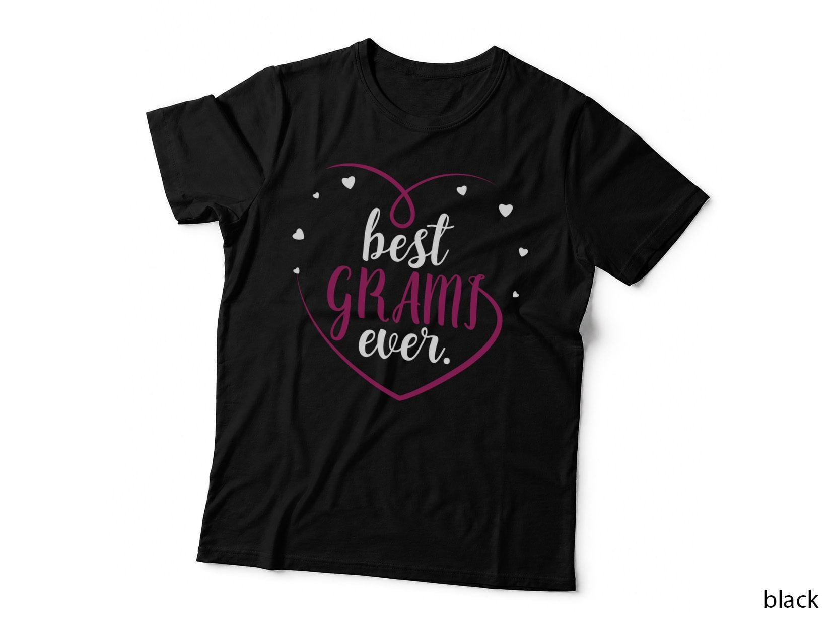 Best Grami Ever T-Shirt, Love Heart Design, Grandmother Gift