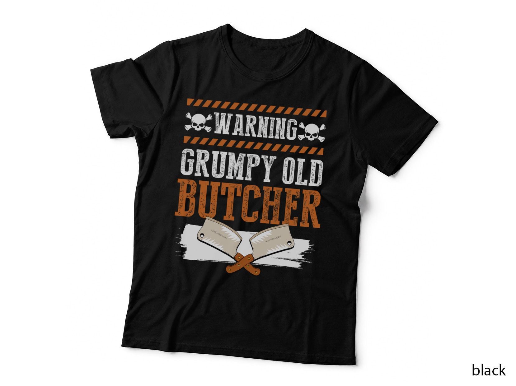 Butchery Cool Beef Meat Cutting Warning Grumpy Old Butcher T-Shirt