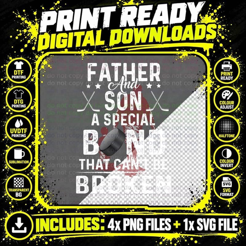 Father and Son a Special Bond T-Shirt, Family Bonding Png SVG Digital Bundle