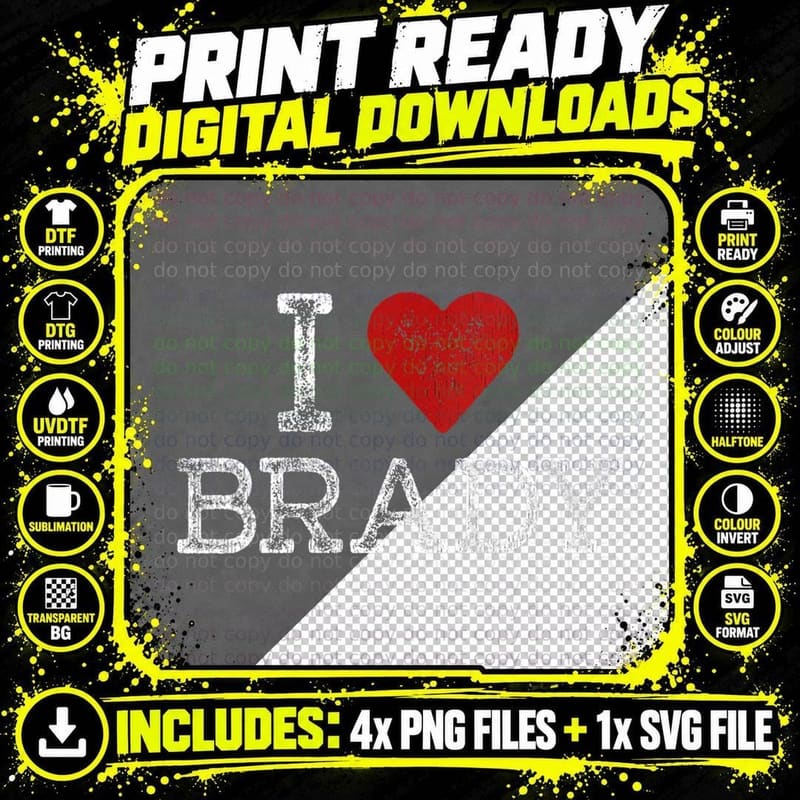 I Love Brady, Love Gift Love T-Shirt Png SVG Digital Bundle