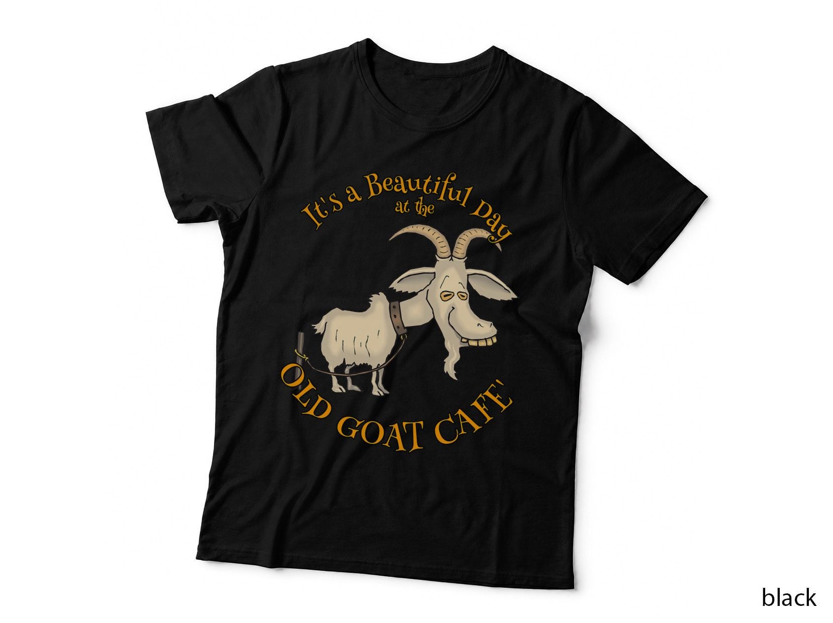 Old Cafe Goat Senior Gift T-Shirt