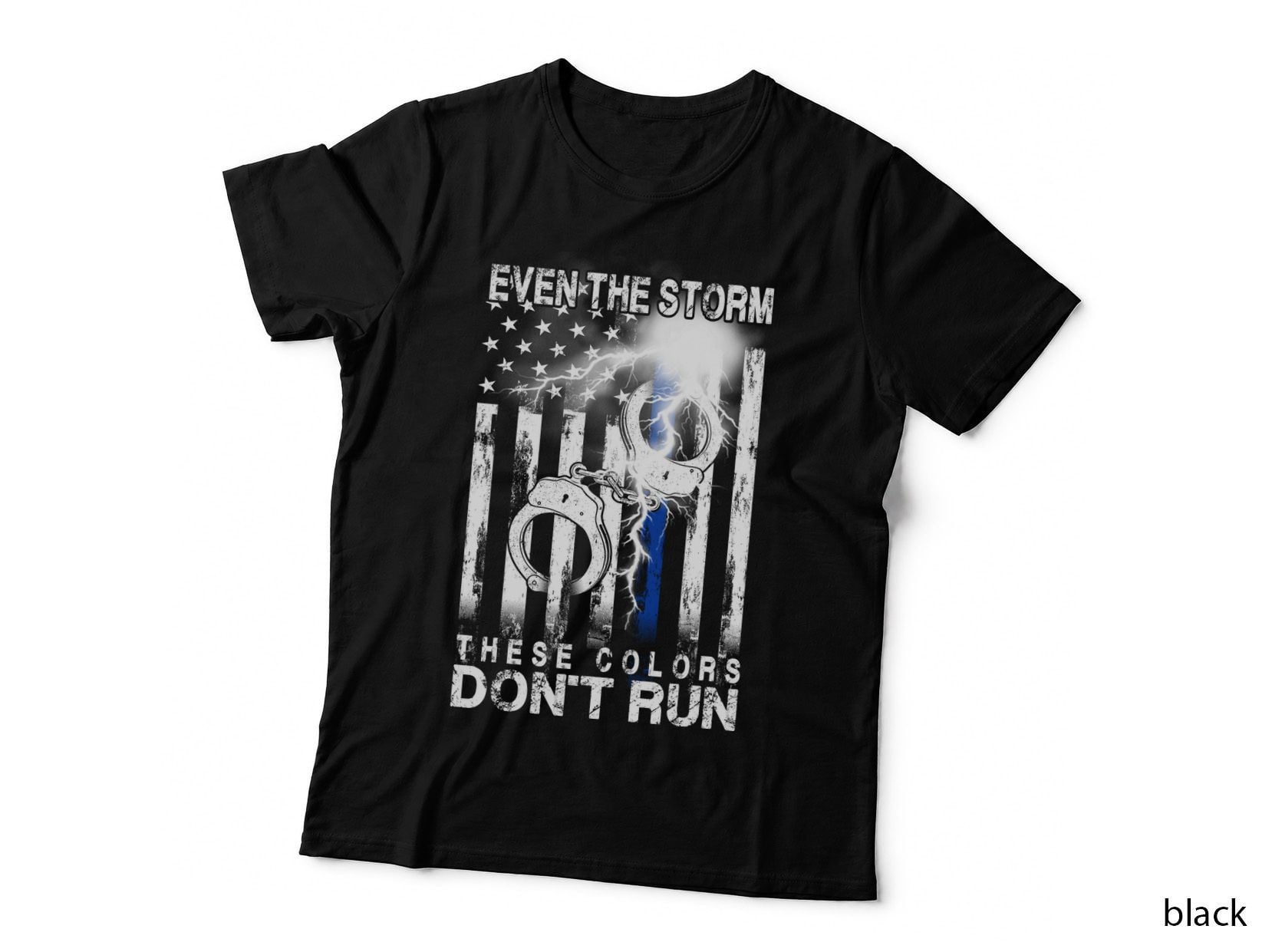 Blue Lightning Bolt T-Shirt, Electric Energy Style, Power Fan Gift