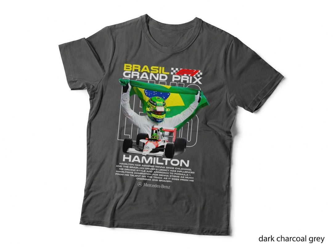 Lewis Hamilton Brazil Grand Prix T-Shirt, Iconic F1 Legend Tee