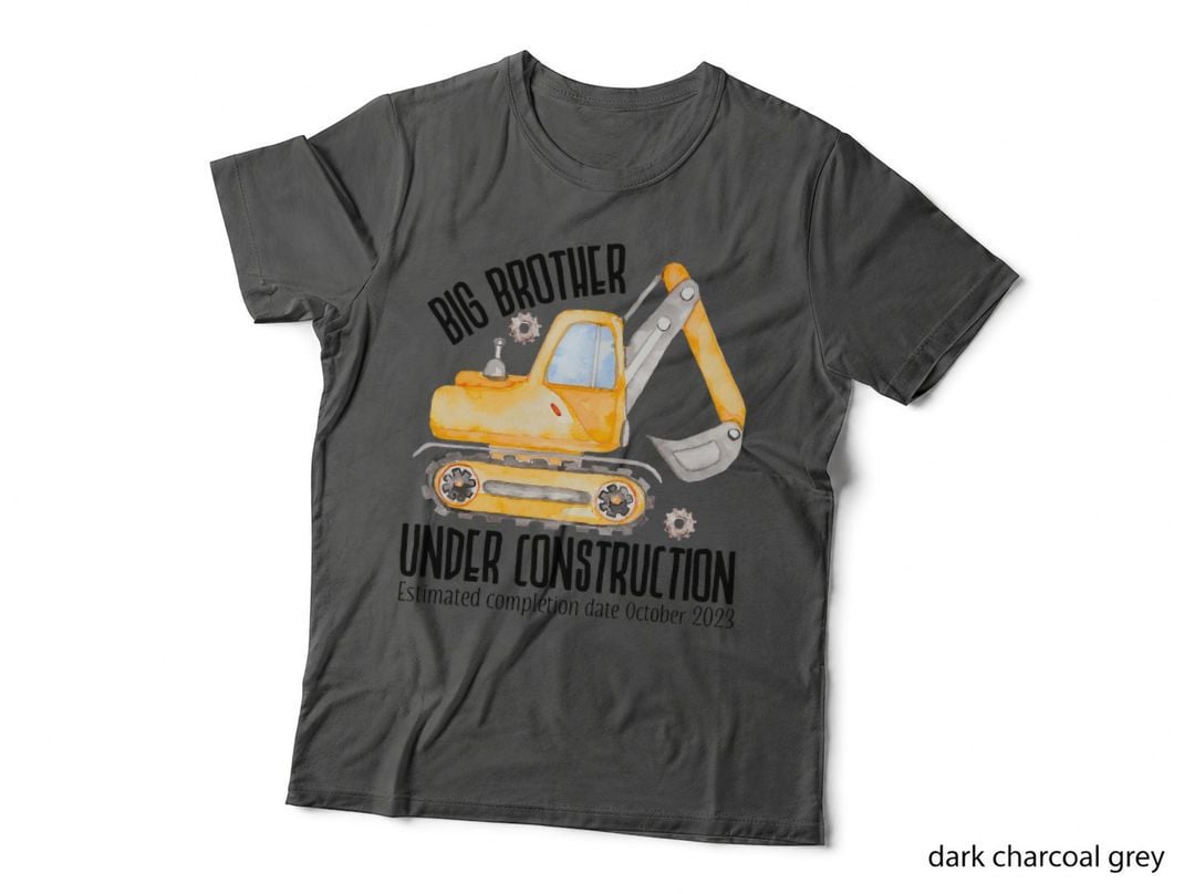 Big Brother Under Construction T-Shirt, Construction Theme, Family Gift Idea